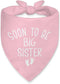 Vgrti Soon to be Big Sister Funny Dog Bandana Pregnancy Announcement, Girl Dog