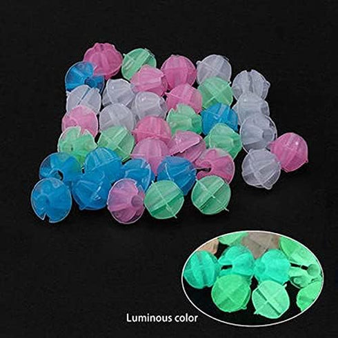 Multicoloured Bicycle Spoke Beads, Luminous Plastic Cycling Clip Beads, 72 Pieces Wheel Decorations