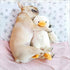HOOPET Plush Duck Dog Toy - Large Squeaky Soft Pillow Snuggle Cuddle Toy for Big, Medium & Small Breed Dogs