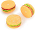 2 Pcs Bite-Resistant Dog Toys - Squeaky Chewing Toys for Tooth Cleaning, Dog Training, Hamburger Pet Toys