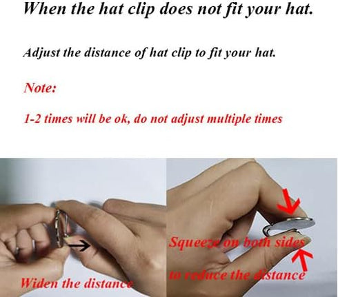 Standard Hat Clips - Golf Ball Marker Holder, 2 PCS