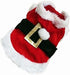 Idepet Santa Dog Costume, Winter Hoodie Coat for Chihuahua, Yorkshire, Poodle (XS)