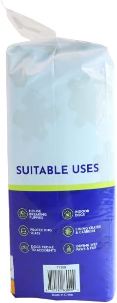 23 23 Dog Training Pads x Leak-Proof, Super Absorbent Puppy Pads with Adhesive Tabs, Odor Control, Disposable Potty