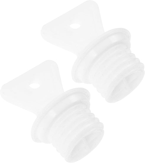 2pcs Healeved Hot Water Bag Stopper Rubber Hot Water Bottle Cap Plastic Hot Water Sack Plug Anti-Leak Hot Water Bottle