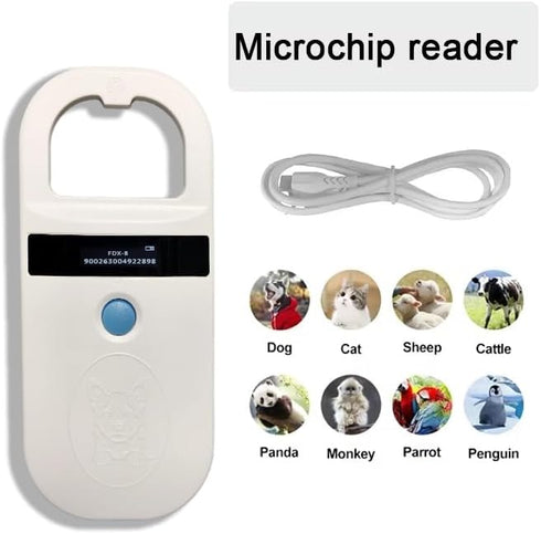 JZLHGOFYTD ISO11784/85/FDX-B/EMID Reader,134.2kHz Dog/Cat/Pig(AR190A) Pet Microchip Scanner Animal Handheld Pet ID