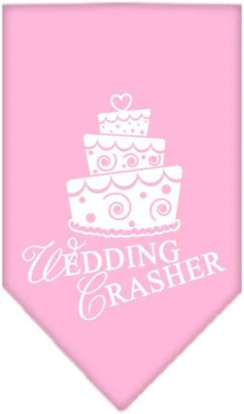 Wedding Crasher Screen Print Bandana, Small, Emerald Green, Mirage Pet Products