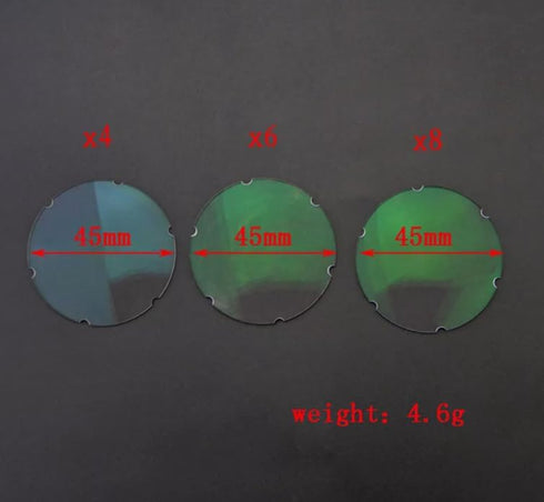 Cuoyuqie 1 4X 6X 8X 1 pcs Archery Sight Lens Compound Bow Pin Scope Magnifier Lens Shooting