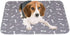 4 Pack 18"x24" Washable Pee Pads for Dogs, Super Absorbent Reusable Training Dog Pads with Bone Print, Non-Slip Potty
