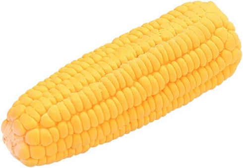 Pet Dog Puppy Latex Corn Shape Squeaky Toy, Bite-Resistant Interactive Chew Toy for Small/Medium/Large Dogs