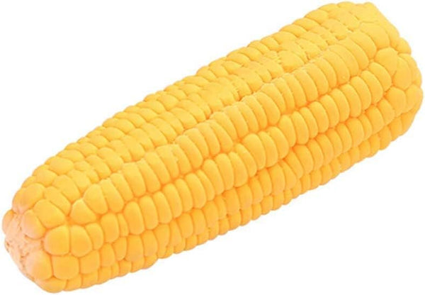 Pet Dog Puppy Latex Corn Shape Squeaky Toy, Bite-Resistant Interactive Chew Toy for Small/Medium/Large Dogs