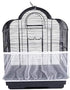 TIANRUOXIAOKE Universal Bird Cage Seed Catcher, Parrot Mesh Net Cover, Stretchy Shell Skirt Traps Cage Basket (M, White)