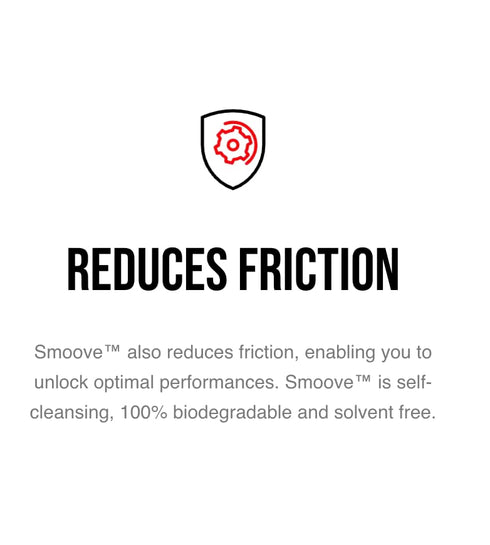 SMOOVE 125ml Universal Bike Chain Lube. Long-Lasting Wax-Based Lubricant with Precision Luberetta Applicator for Road
