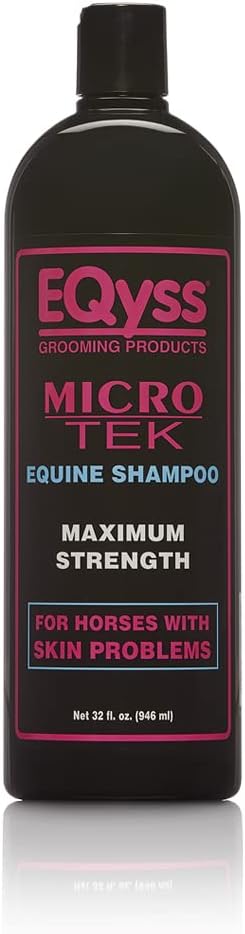 EQyss Micro-Tek Equine Itch Relief Shampoo - Soothes Irritated Skin, Stops Itching,
