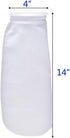 ALEGI Aquarium Filter Socks, 4 Inch by 14 Inch Long, 200 Micron Felt Filter Bags, 4Pack