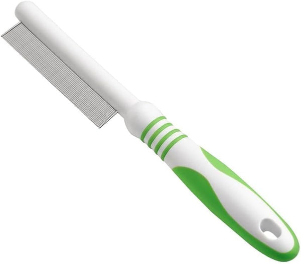 Andis 66060 Flea Comb - Durable Teeth & Comfortable Handle for Medium to Small Dogs - Green