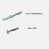 2-Pack Cat Tree Replacement Post 15.75" L, 2.75" Ø Green Cat Scratching Post with M8 Bolt
