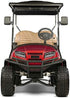 HKOO Universal Golf Cart Mirror Kit - Rear View Mirror, Wide Rear View Convex and Folding Side View Mirrors for Club