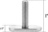 VTurboWay 6 Pcs 1/4"-20 Threading Track Bolts | 316 SS T Slot Bolts for Kayak Gear Track System