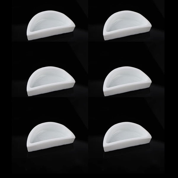 6 Pcs Spider Micro Water Bowl, Mini Ceramic Dish for Hermit Crab and Tarantula Feeding