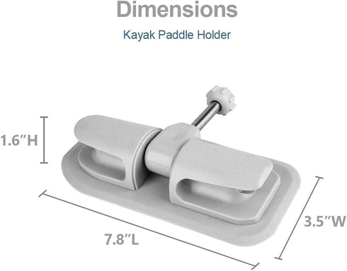 Kayak Paddle Holder - Universal Rotating Oar Lock Mount Patch for Inflatable Boat, Raft, Canoe, 2 PCS