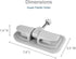 Kayak Paddle Holder - Universal Rotating Oar Lock Mount Patch for Inflatable Boat, Raft, Canoe, 2 PCS