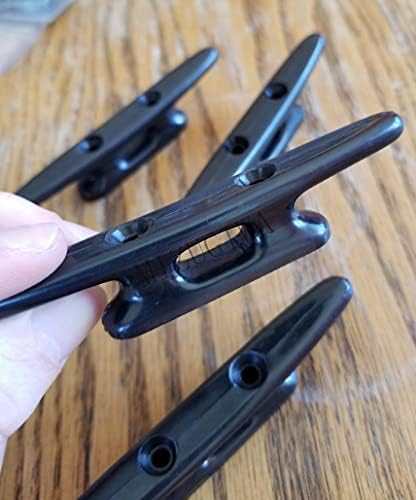 Black,4 Inch 5 Inch 6 Inch 8 Inch,Marine MIZUGIWA Nylon Boat Cleats Dock Cleats Boat Cleats for Rope Hooks,Kayaks,Tie