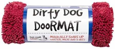 Dog Gone Smart Dirty Dog Microfiber Paw Doormat - Super Absorbent Muddy Mats for Dogs, Machine Washable