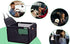 SWIHELP Dog Car Seat, Portable Pet Booster Car Seat with Clip-On Safety Leash, Anti-Collapse for Small Pets