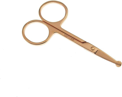 3.5 Inch Silent Pet Grooming Tiny Safety Scissors for Cats & Dogs - Quiet Alternative to Electric Clippers for Sensitive Pets (Copper) by Yutoner