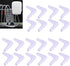 TOPINCN 20pcs L Shaped Aquarium Hose Connector, Air Hose Adapter, Volume Control Valve