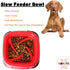 Slow Feeder Pet Eater Bowl, Medium, Elegant Red Color