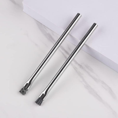 2pcs Stainless Steel Aquarium Algae Brush, Fish Tank Landscaping Stone Cleaner.