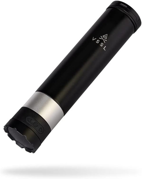 VSSL Insulated Flask with True Wireless Speaqua Speaker, Stainless Steel, USB-C Recharge, Cord Included