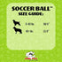 Jolly Pets Large Soccer Ball - Floating-Bouncing Dog Toy, 8 Inch Diameter, Ocean Blue
