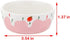 2 Pcs Hamster Ceramic Bowl, Anti-Turning Food Water Bowl for Small Animals, Pink and Red