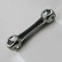 SaiDian Mini Pocket Wrench 2Pcs Dog Bone Hexagon Bicycle Repair Tool Metal Spanner 6-12mm Hexagon Holes Silver
