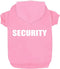 Security Dog Hoodies, Winter Sweatshirt for Small, Medium, Large Dogs & Cats, Cotton, Pink, XXL