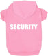 Security Dog Hoodies, Winter Sweatshirt for Small, Medium, Large Dogs & Cats, Cotton, Pink, XXL