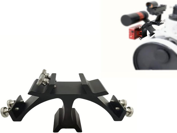 Pocnsen Triple Finder Scope Mount Bracket for Astronomical Telescope Finder Fixed Slots Rack