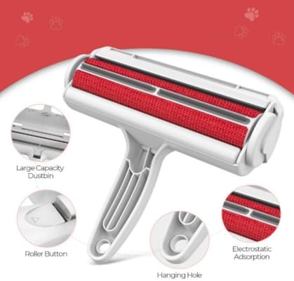 D Fluff Magnet Pet Hair Remover - Reusable Lint Roller for Furniture, Couch, Carpet, Clothing & Bedding