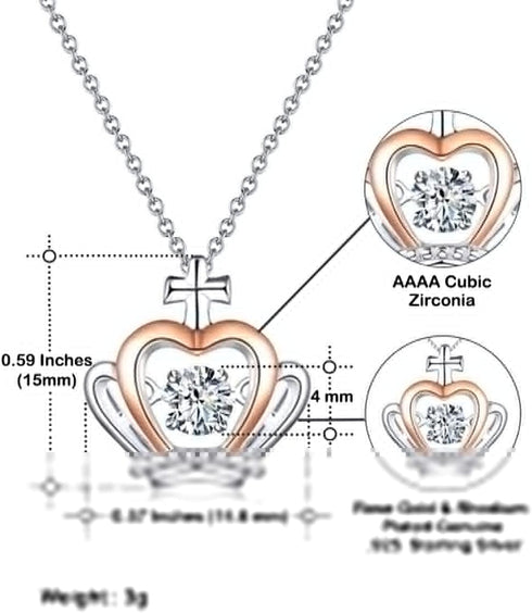 Generic Reusable Wife Gifts, Happy Anniversary to My Lovely Wife. You're My Lobster, and I'm!, Birthday Crown Pendant