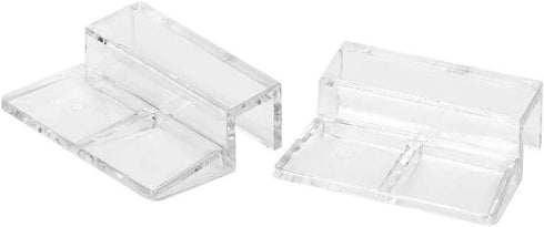 Pssopp 20Pcs Clear Color Acrylic Aquarium Glass Cover Clip, Universal Lid Clips for Rimless Aquariums (5mm)