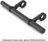 RIIPOO Aluminum Alloy Bike Handlebar Extender, 11.8" Dual Bracket for Mountain Cycling, Secure Mount for Lights