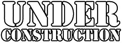 ION Graphics Under Construction Sticker Die Cut Decal JDM Stance 5" Bumper Locker Laptop