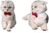 Selected Adjustable Dog Bow Tie - Puppy Pet Costume Collar, Formal Bowtie for Dogs & Cats, Red