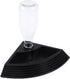 POPETPOP Triangle Reptile Water Feeder: Plastic Automatic Water Dish for Turtle Gecko Lizard, 7.66X7.07X9.82inch (Black)