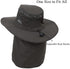 UV 50+ Sun Protection Hat for Men & Women, Wide Brim Bucket Hat for Outdoor Sports, Fishing Hat with Neck Flap