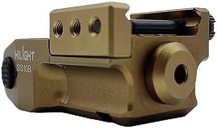 HiLight SS10B Blue Laser Tactical Sight for Pistols, Low Profile Military Grade Anodized Aluminum Body TAN, Micro USB