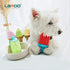 LaRoo Frozen Dog Toys for Summer Cooling, Upgraded Teething Chew Toy (Ice Pop Shape-Red), Prevention of Heat Stroke