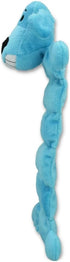 12 inch 13 Smiling Loofa Mat Plush Dog Toy, Long with Squeakers, Cute Soft Squeaky Toy for Medium, Small, Large Dogs